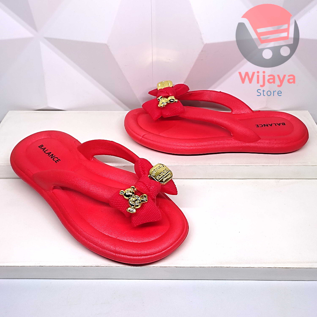 Sandal Balance 7001 Sandal Jepit Anak Cewek dengan Motif Kelinci Import Sandal Karet Anak Perempuan
