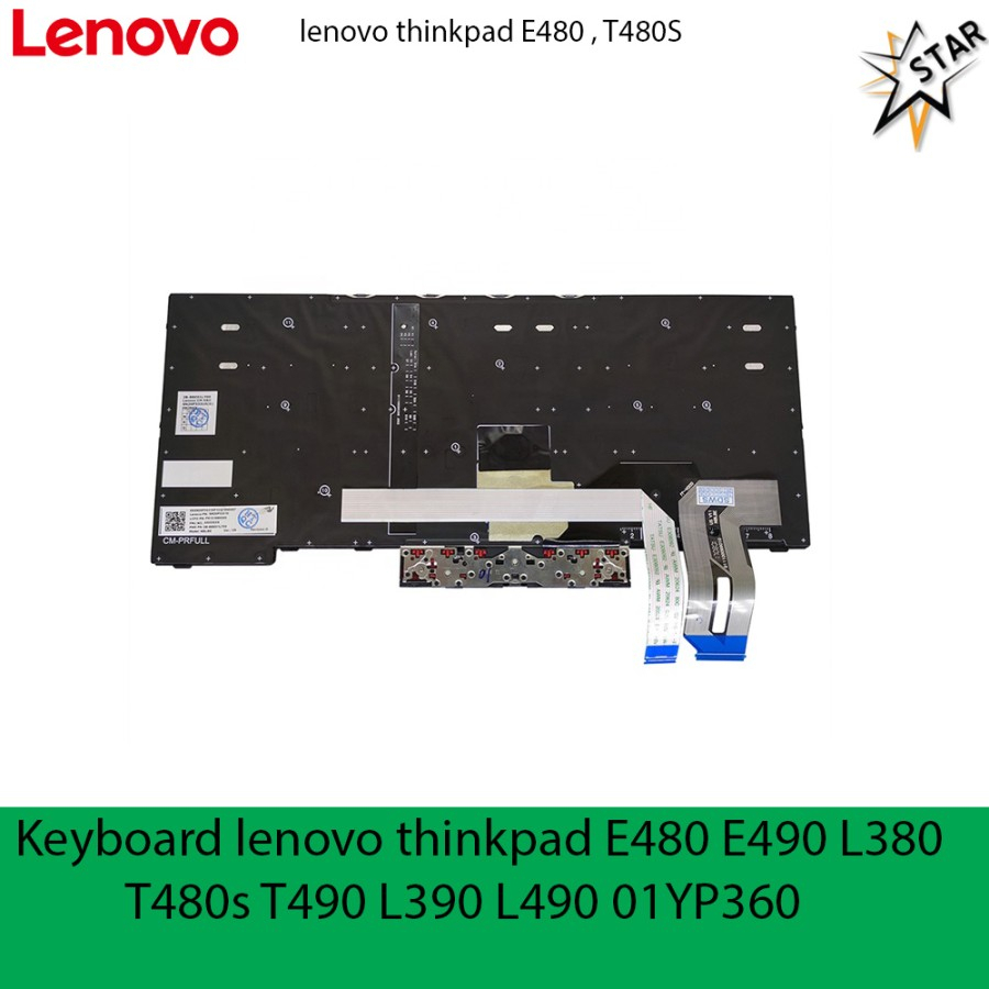 Keyboard Lenovo Thinkpad Yoga E480 E490s L380 L390 L480 T480s T490s