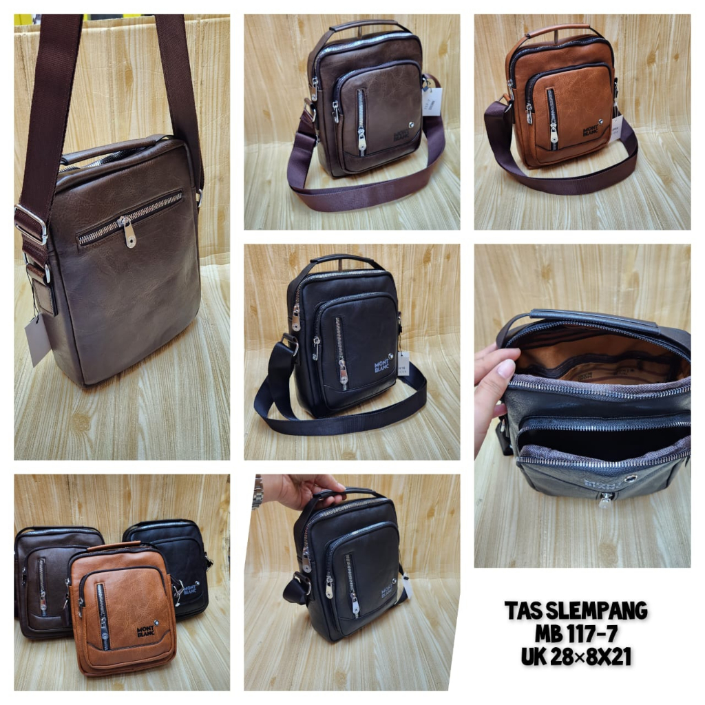 Tas slempang Pria / Wanita Tas MB kulit Import 117-7