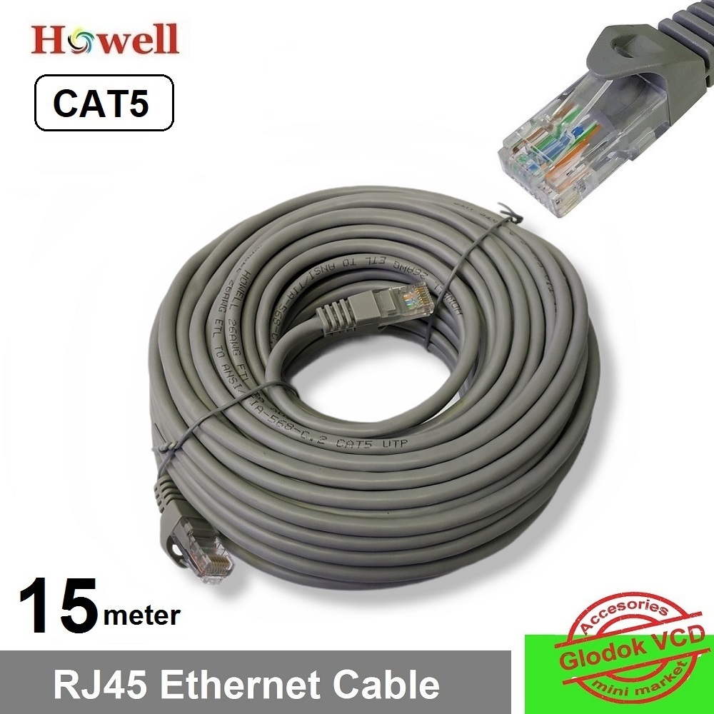 Howell Kabel LAN Cat5 15m UTP Ethernet Internet Cable