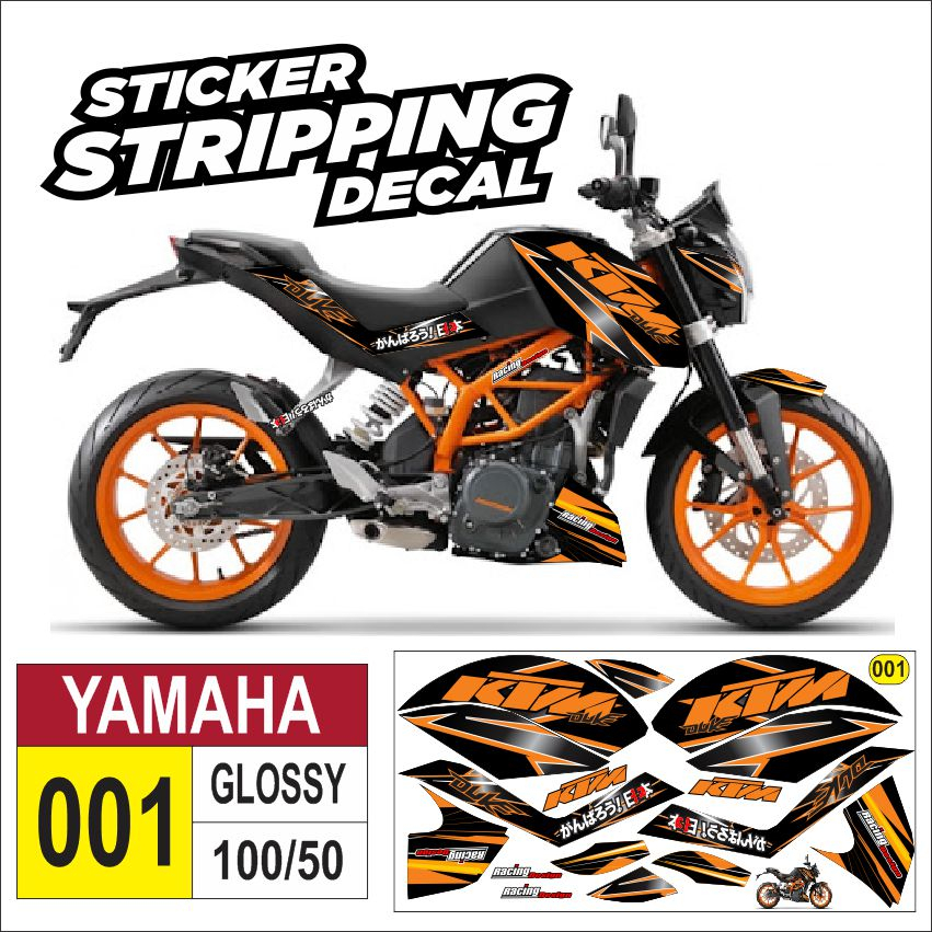 striping motor KTM Duke 2016 / variasi KTM Duke 2016 / decal KTM Duke 2016