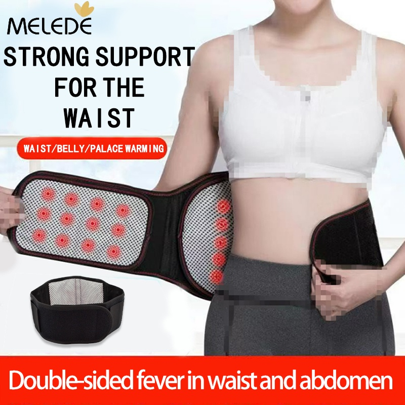 MELEDE Sabuk Terapi Pinggang Sabuk Terapi Pinggang Tourmaline Pemanas Pinggang Hilang Sakit Pinggang