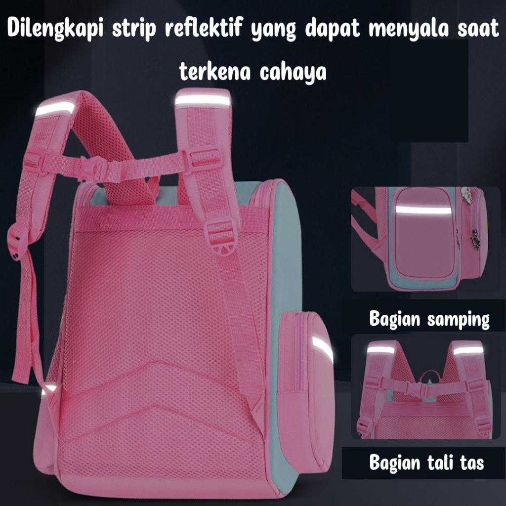 [MONA] Tas Ransel Anak Sekolah Karakter Lucu dan Imut Buat SD Kualitas Import Premium -M0222