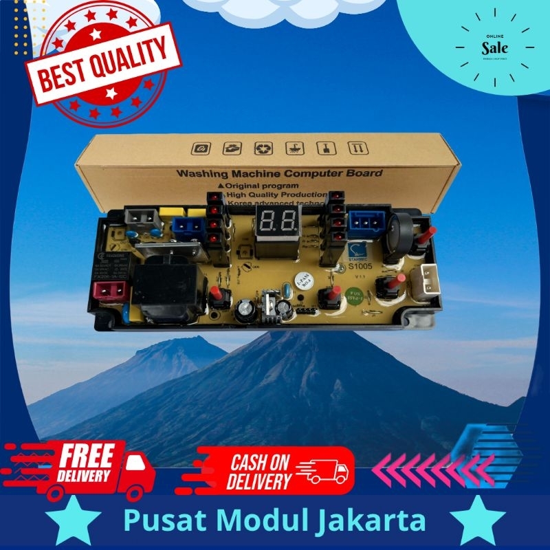 SHARP Q1865 modul pcb mesin cuci Top Loading