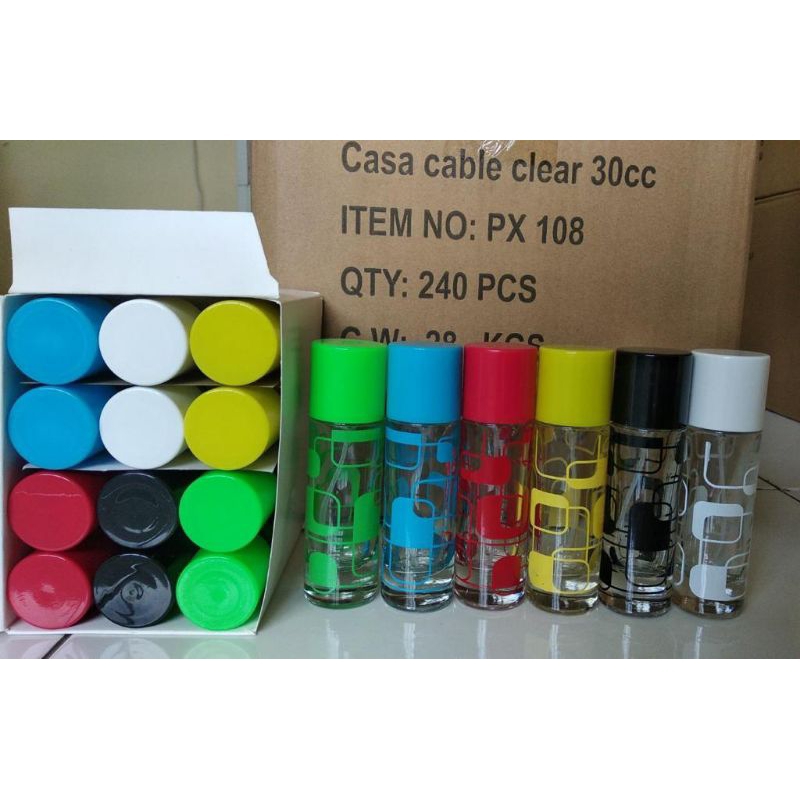 botol cassa warna motif 30ml