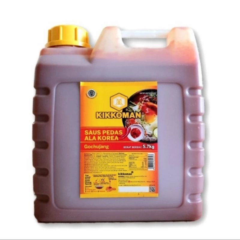 

Kikkoman Gochujang HALAL 5,7kg Saus Pedas Korea