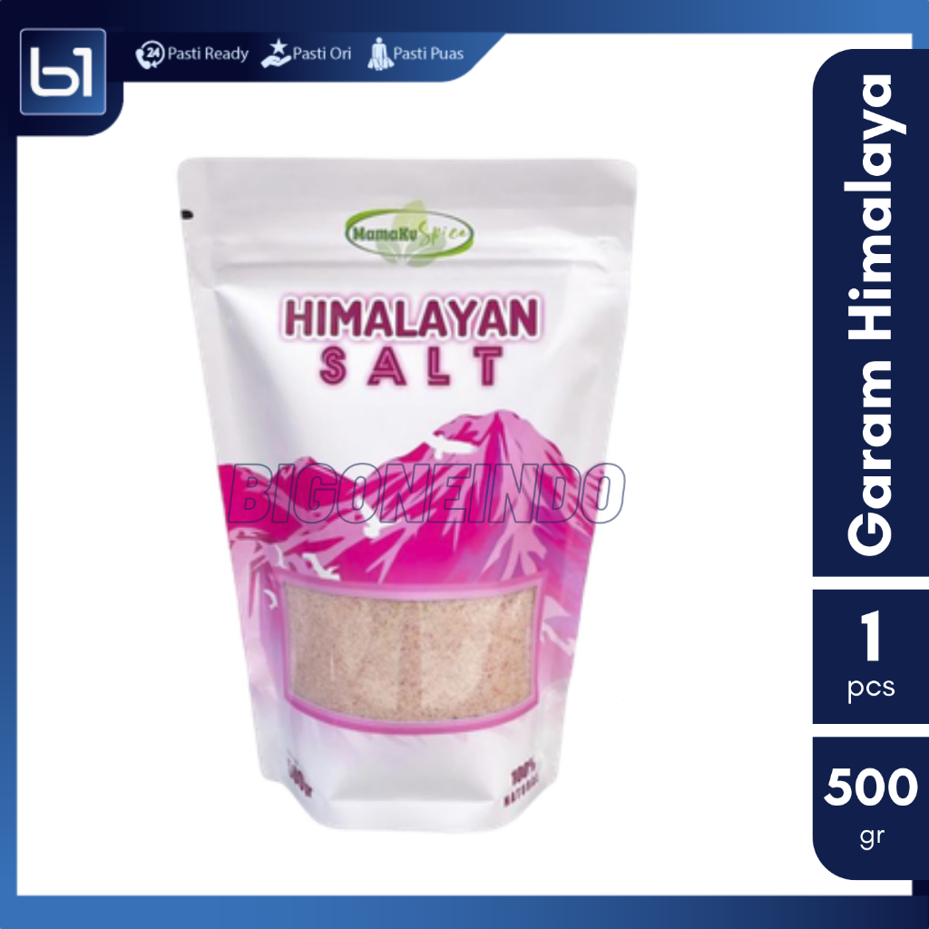 

Garam Himalaya 500gr, Himalayan Pink Salt 500 Gr, Himalaya Pink Salt 500 gram, Garam Murni Himalaya, Garam Sehat