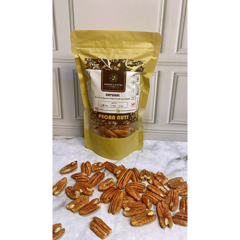 

1KG PECAN NUTS NATURAL RAW & ROASTED (KACANG PECAN MENTAH & PANGGANG ASIN/TAWAR)