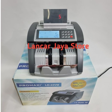 Mesin Hitung Uang/ Penghitung Uang Promaxi LD22VM Money Counter Promaxi LD22VM