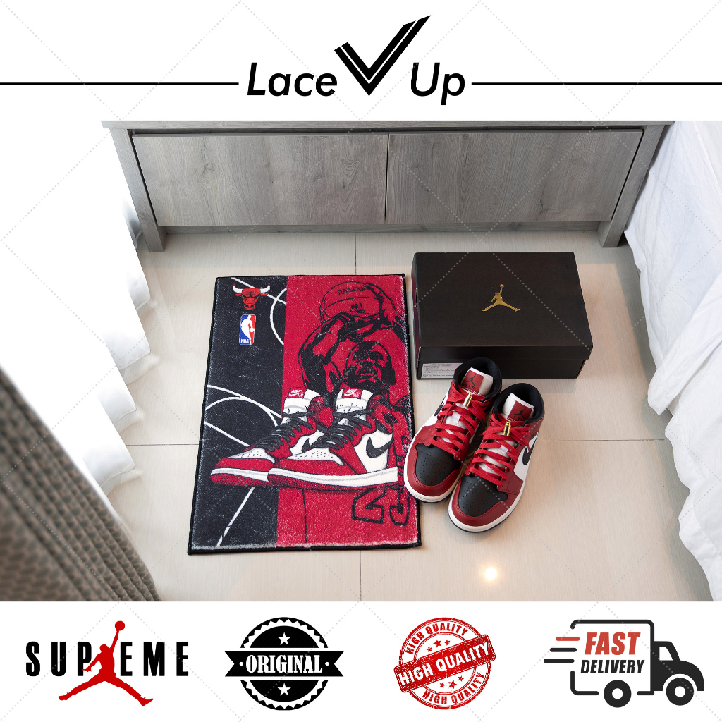 Sneakers Floor Mat Original Lace Up | Carpet | Karpet | Rug | Mat | Keset