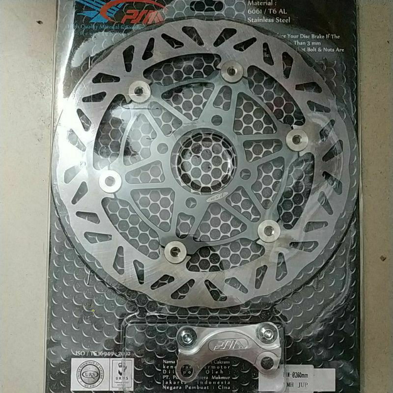 Disc Depan Jupiter 260 mm PSM bahan titanium