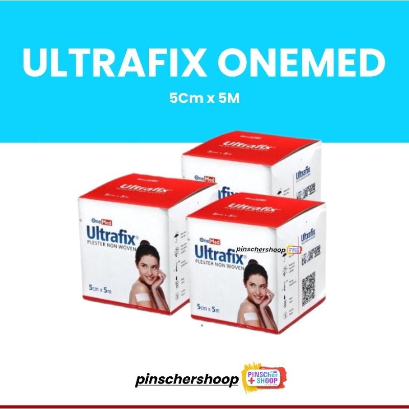 Ultrafix Onemed 5cm x 5m Plester Non Woven 1 Roll