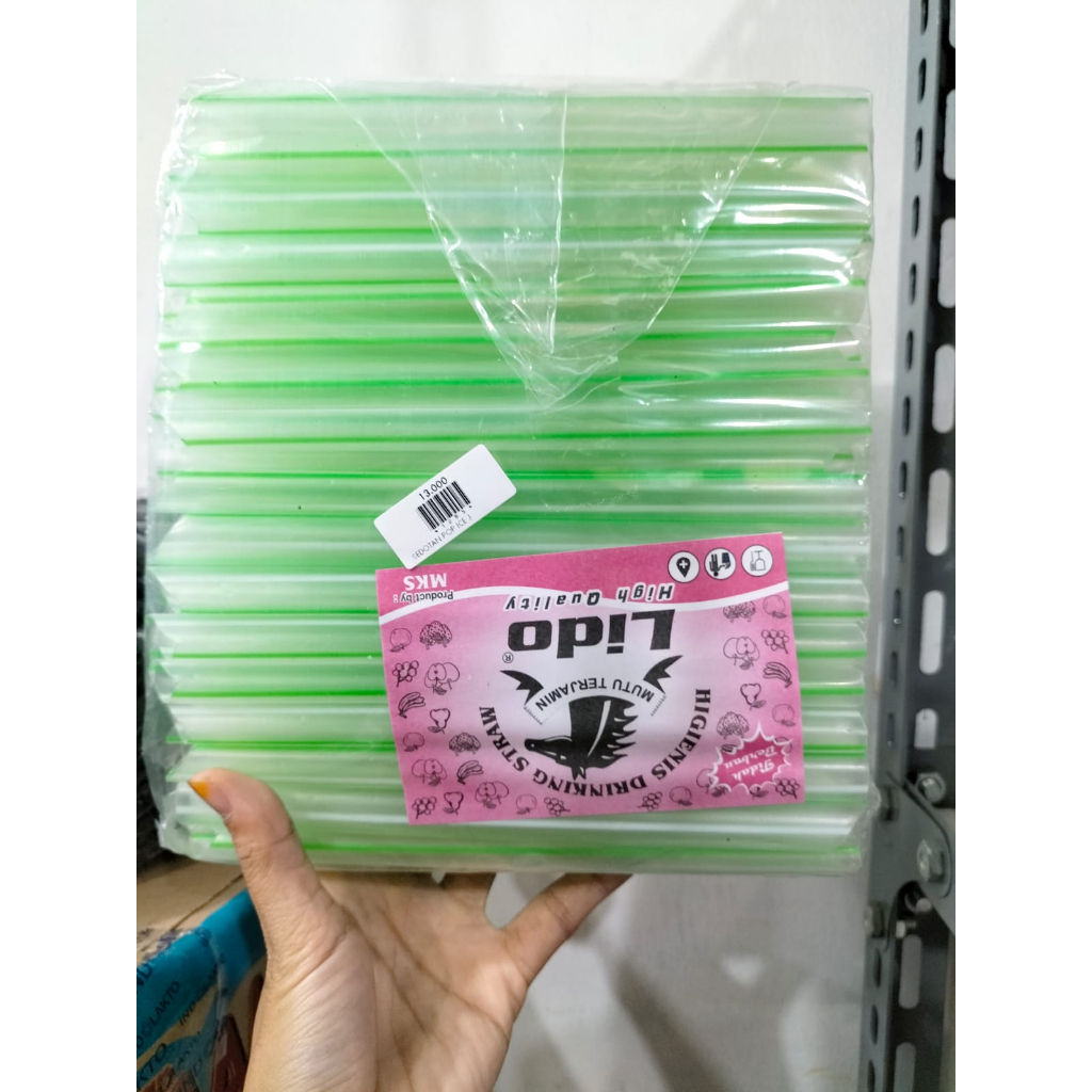 SEDOTAN plastik Boba BUBBLE WARNA