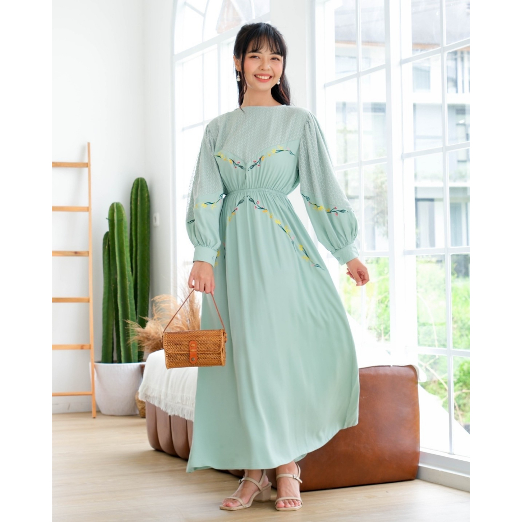 Myrubylicious ARTEMA MAXI DRESS  | DRESS | DRESS WANIRA | DRESS BROCADE | BAJU MUSLIMAH