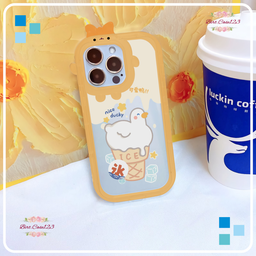 CUSTOM SOFTCASE PITACU FRAME KARAKTER CUSTOM DUCK FOR REALME C1 C2 5 5I 9I C11 C15 C20 C11 2021 C21 C21Y C25Y C30 C31 C33 C35 NARZO 50I 50A PRIME BC7424