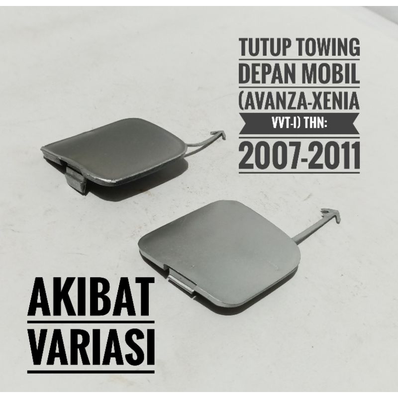 Tutup Towing Mobil Avanza Xenia VVT-i Tutup Derek Depan Mobil Avanza Xenia Silver