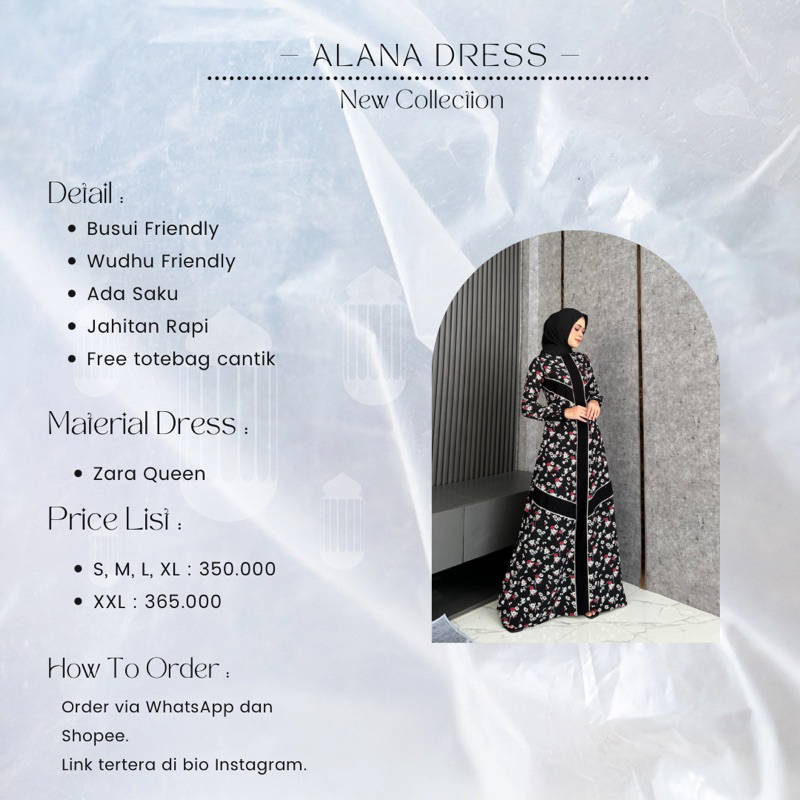 Alana Dress Original Zai Muslim Wear