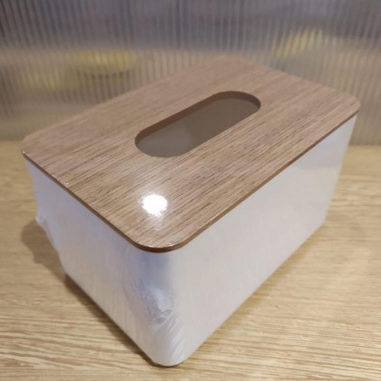 Miniso Imitation Wood Pattern Tissue Box