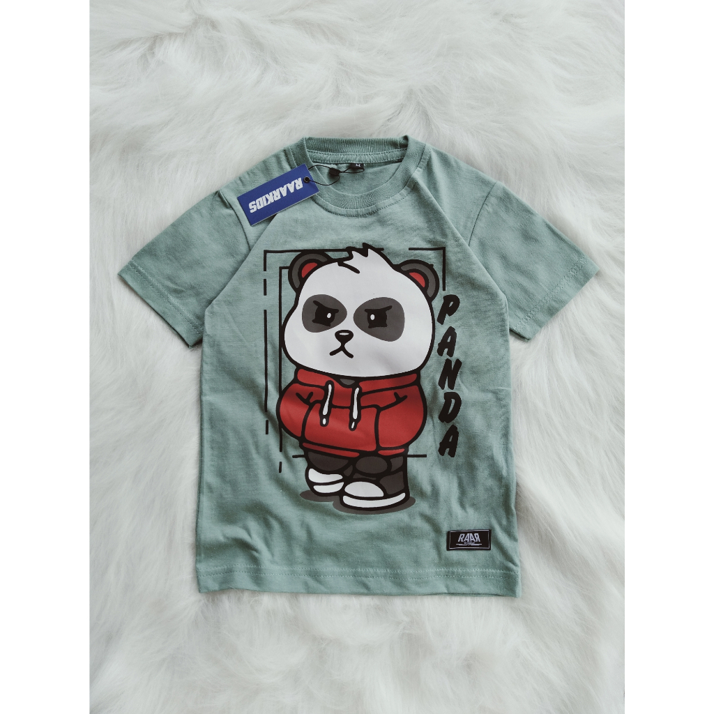 Raarkids Atasan Anak 1 8 Tahun Baju Kaos Distro Karakter Hewan Panda