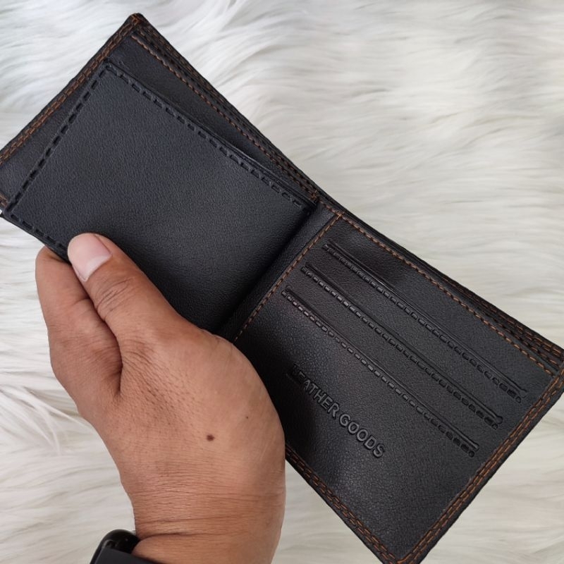 Dompet Lipat Kulit Sintetis | Dompet Pria Murah 6 Slot