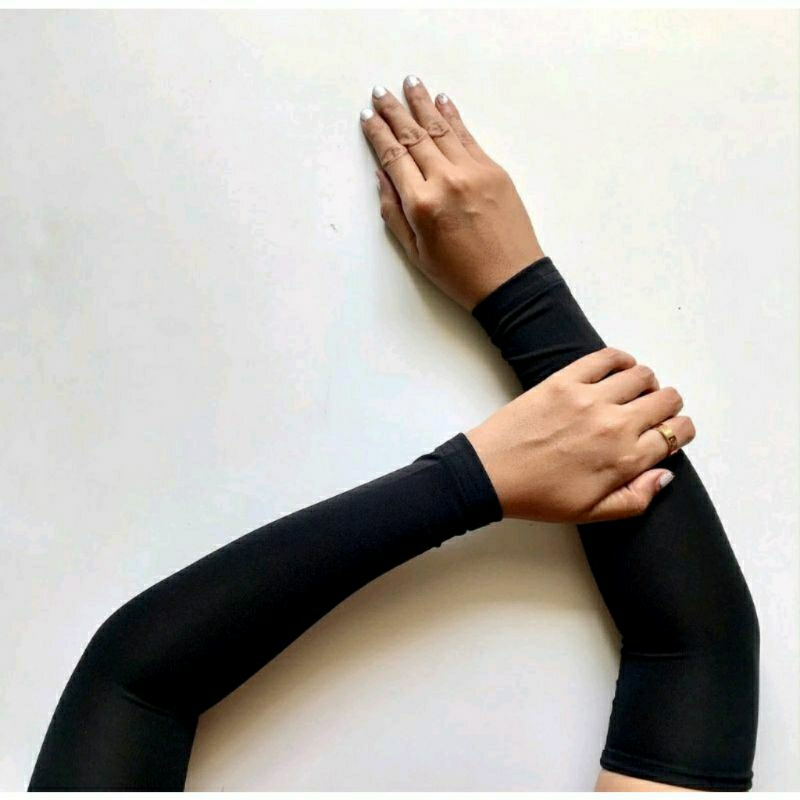 Manset Tangan Polos lengan panjang / Handshock pria &amp; wanita