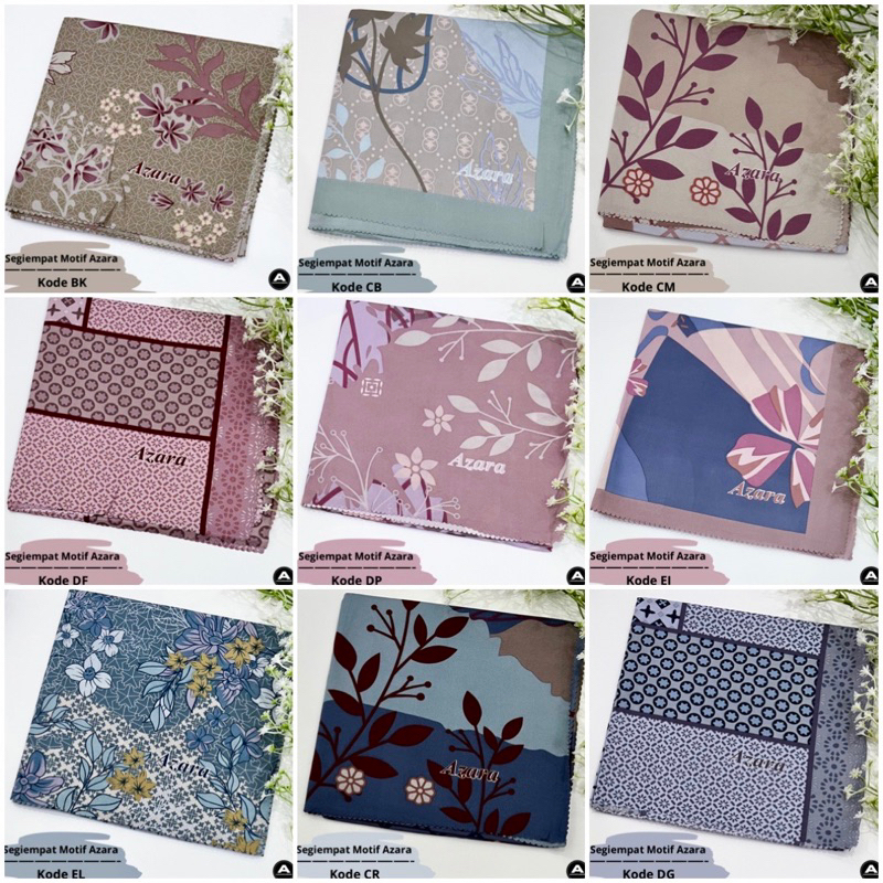 Hijab Segiempat Motif Azara Laser Cut PART 2