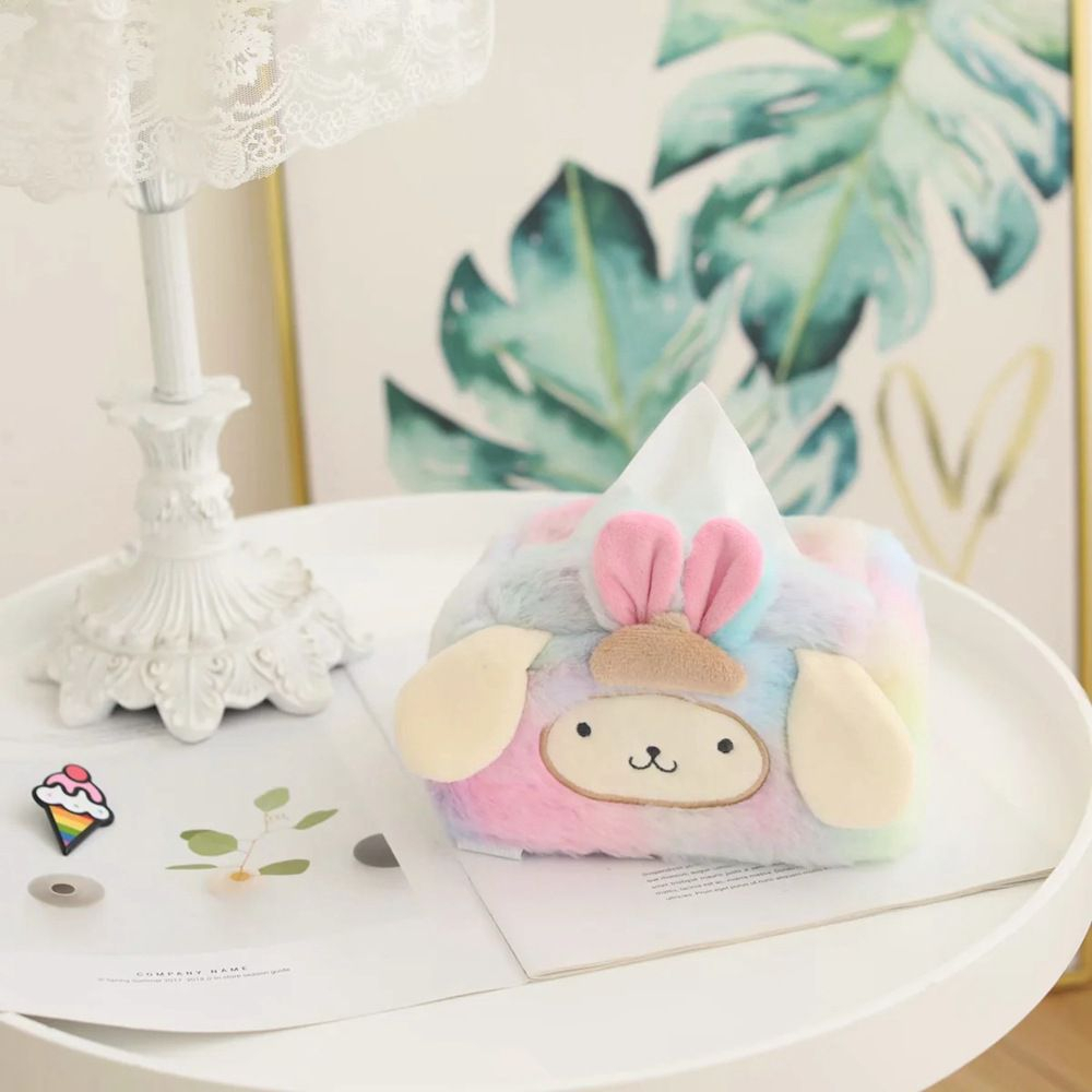 TEMPAT TISU COVER TISSUE CINNAMOROLL MELODY KUROMI POMPOMPURIN HELLO KITTY RAINBOW