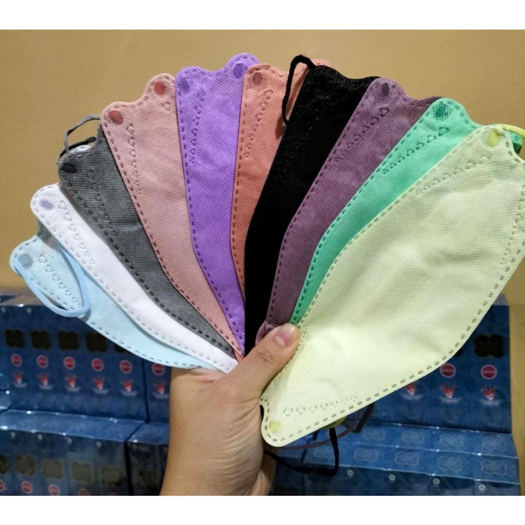 Masker kf94 masker warna warni Premium Quality isi 10pc/pak Mix 10 warna