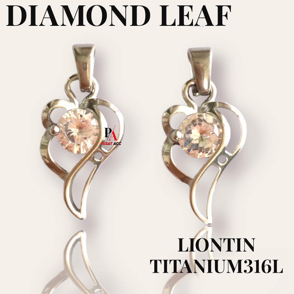 Kalung Liontin Silver Premium Stainless Steel Anti Karat