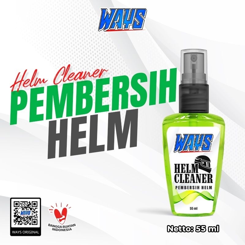 Paket WAYS Pembersih + Parfum Helm Motor dan Pengkilap Body Helm Kaca Visor Iridium dan Pengharum isi 2 Pcs