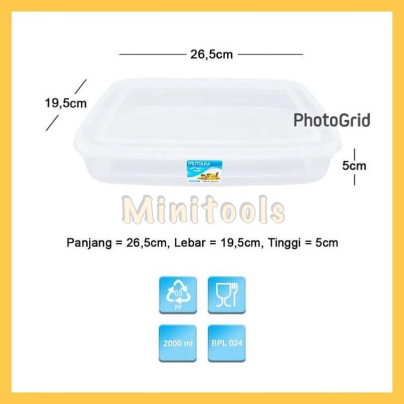 Foodbox 700ml / Foodbox 900ml / Foodbox 2000ml / Kotak KMP Plastik