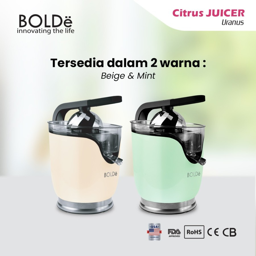 BOLDe ELECTRIC CITRUS JUICER URANUS - Alat Peras Jeruk Garansi 1 Tahun