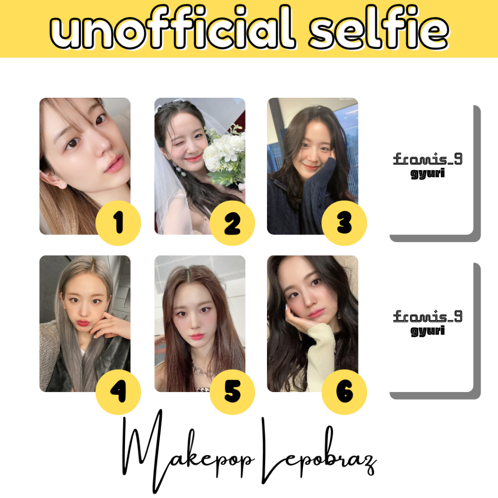 [PART 1] [MIN. 3 PC] FROMIS_9 FROMIS 9 UNOFFICIAL SELFIE - GIRLFRIENDABLE CHAEYOUNG GYURI HAYOUNG JIHEON JISUN