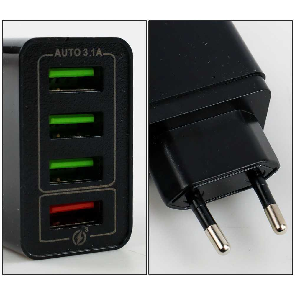 Charger USB Fast Charging 3.0 4 Port USB 48W