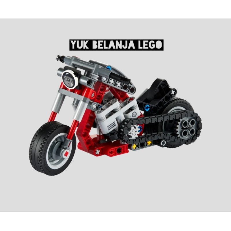 LEGO Technic 42132 Motorcycle Toy (163 pieces)