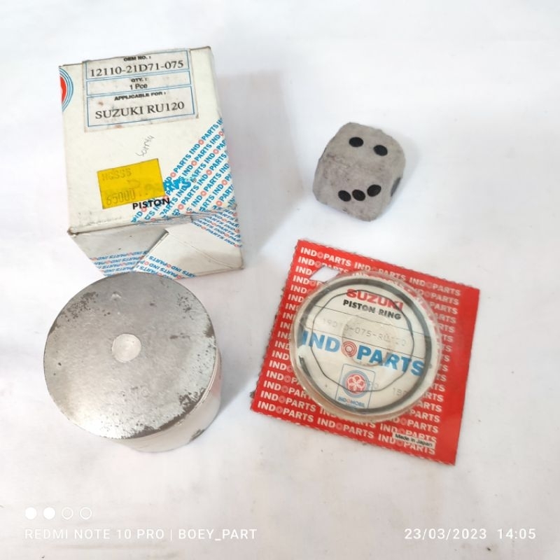 piston seher ring suzuki satria lumba hiu 2t 2tak os oversize over size 75 original indoparts nos