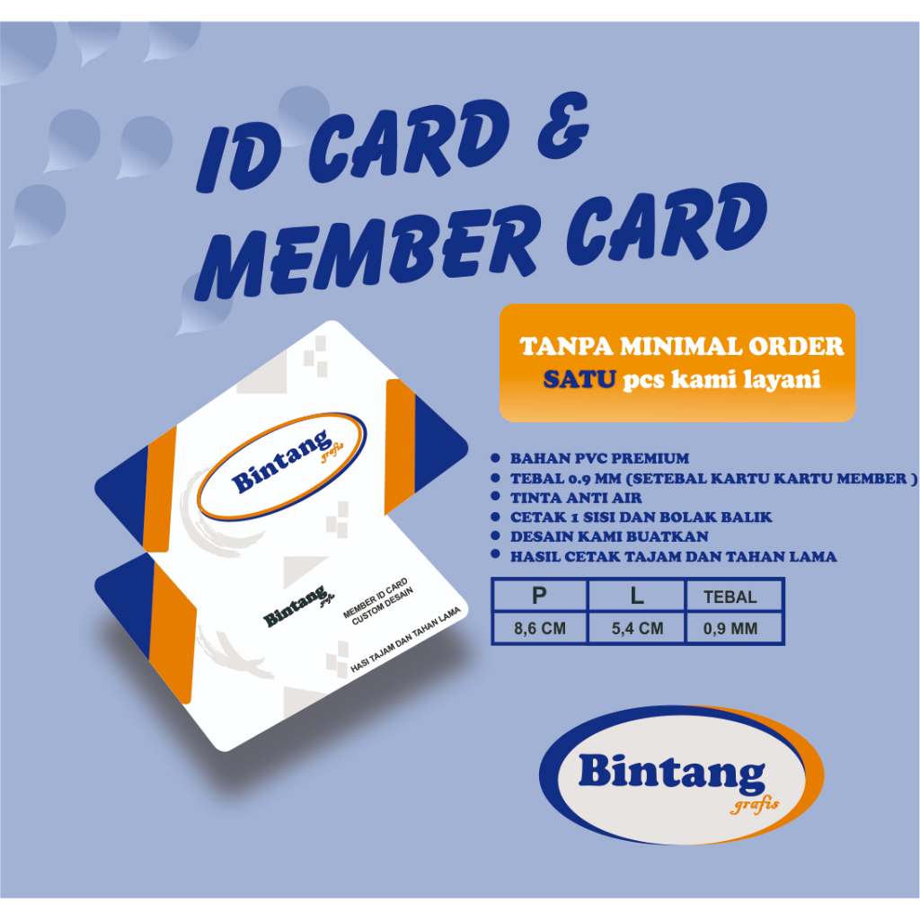 

CETAK IDCARD/KARTU OSIS/KARTU MAHASISWA DAN DESAIN KAMI BUATKAN