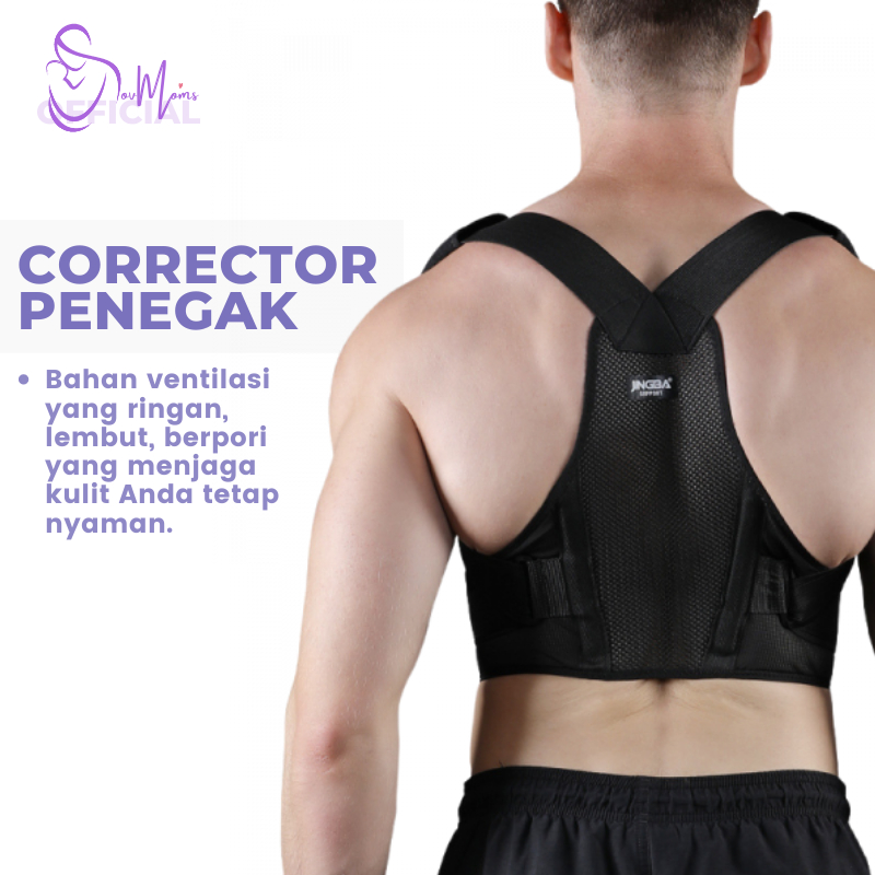 Alat Terapi Penegak Penyangga Penyanggah Pelurus Punggung Bungkuk Back Posture Corrector Terapi Kesehatan Korektor Posture Ikat Penahan Punggung Bungkuk Skoliosis  CORRECTOR JINGBA New Original Premium