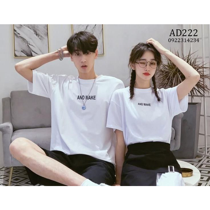 KAOS KOREA BIG SIZE KAOS PRIA WANITA UNISEX KAOS LENGAN PENDEK PUTIH KAOS AND MAKE JUMBO SIZE S M L 
