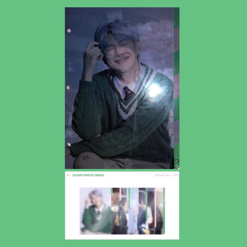 BTS Memories 2020 Clear Photo Index Set | Memo20 RM Jin Suga Jhope Jimin V Taehyung Jungkook PC Phot