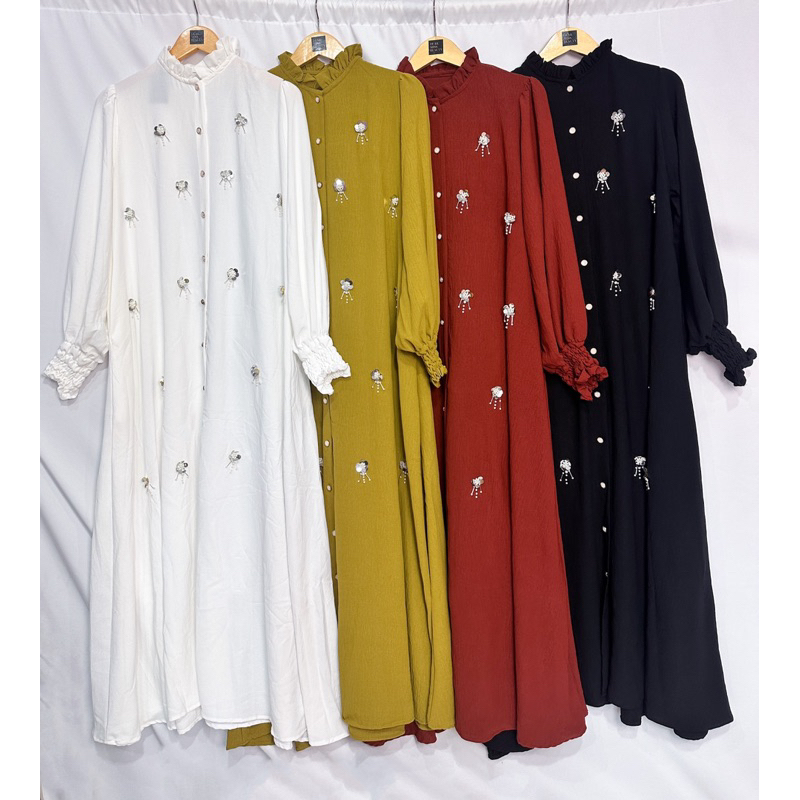 AMARA Dress gamis payet crinkle