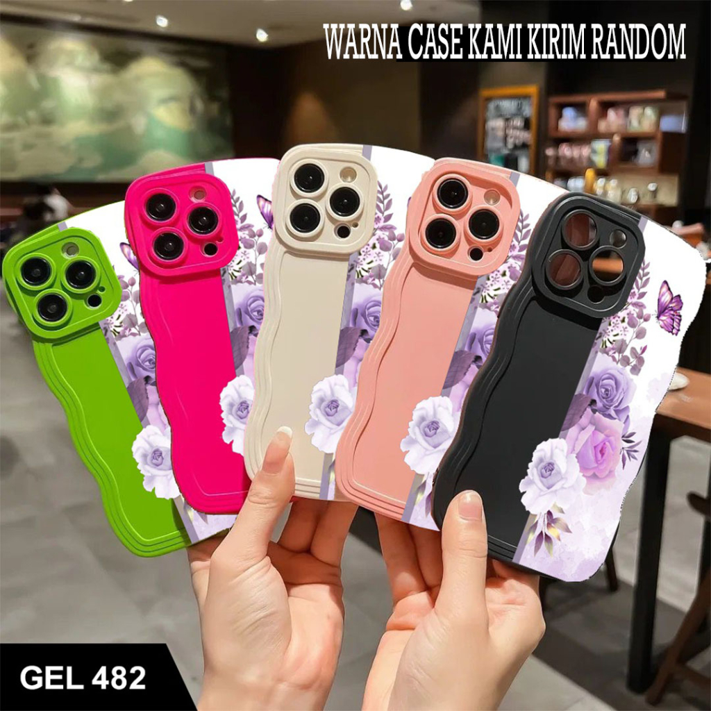 Case Gelombang Desain Infinix Hot 9 Play 10 Play 11 Play 12 Play