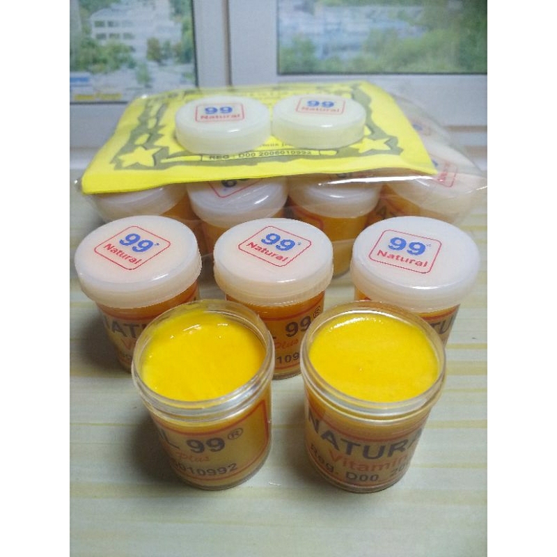 CREAM NATURAL 99 VITAMIN E KUSUS SIANG //LUSINAN 12PCS