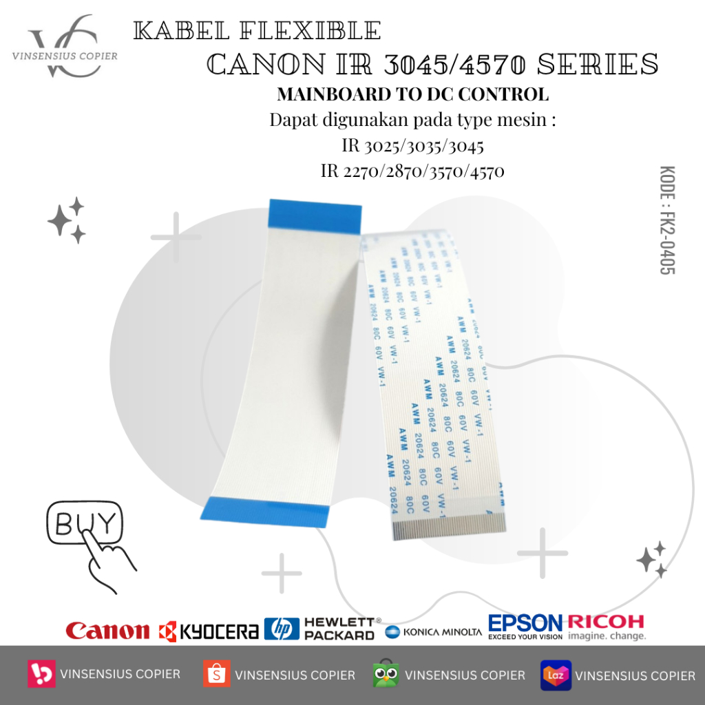 KABEL FLEXIBLE MAINBOARD TO DC CONTROL CANON IR 4570 SERIES