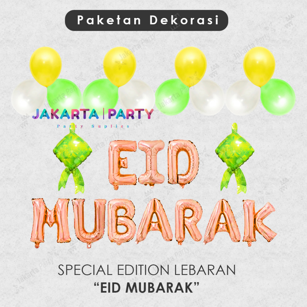 Paket Dekorasi Ramadhan hiasan Idul fitri Hari Raya Marhaban Eid Mubarak Idul Fitri