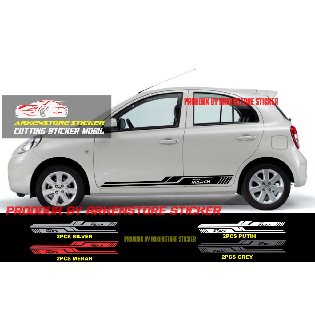 sticker sticker mobil march cutting sticker mobil nissan march terbaru