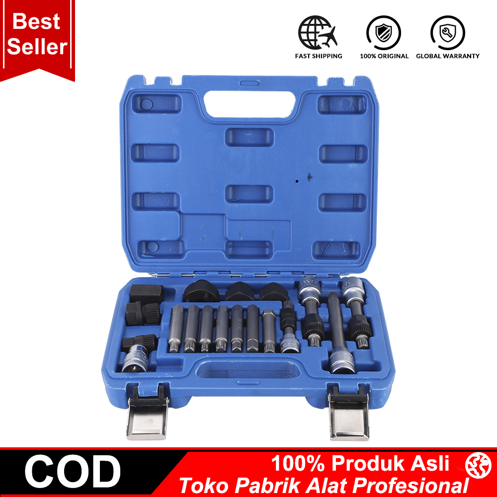 13 Pcs Alternator Pulley Tool Kit Alternator Tool Set / Repair / Removal / Pulley Crankshaft Pulley Tool