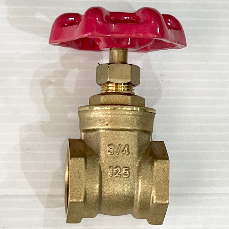 Gate Valve Stop Kran Keran Kuningan Asli Tebal Kizz Kite Kitz China 3/4 Inch