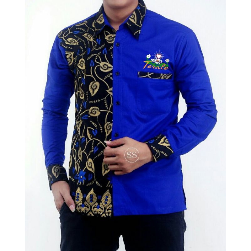 kemeja batik lengan panjang psht, kemeja panjang terate
