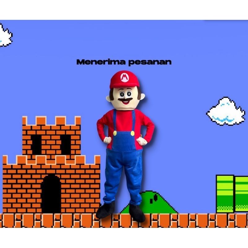 KOSTUM BADUT SUPER MARIO